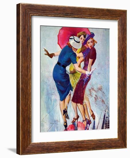 "Splashed,"May 20, 1939-John LaGatta-Framed Giclee Print