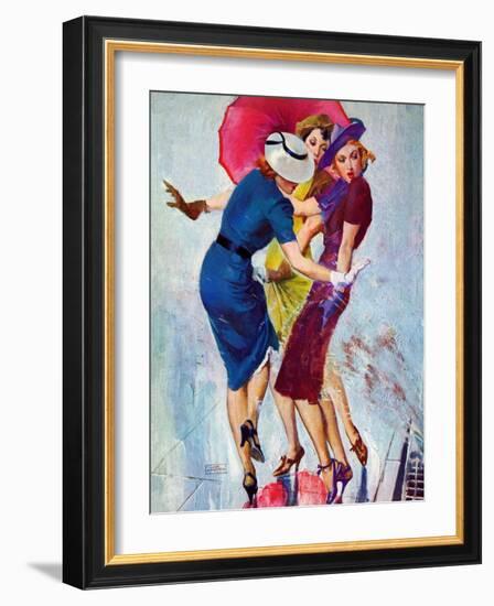 "Splashed,"May 20, 1939-John LaGatta-Framed Giclee Print