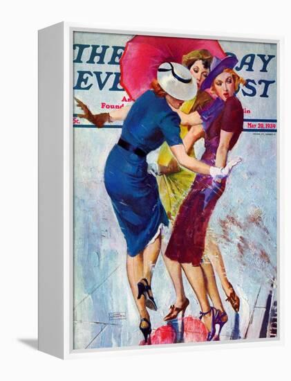 "Splashed," Saturday Evening Post Cover, May 20, 1939-John LaGatta-Framed Premier Image Canvas