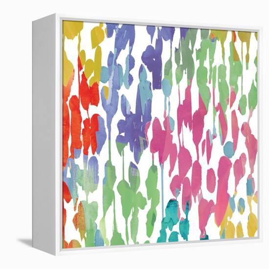 Splashes of Color II-Hugo Wild-Framed Stretched Canvas