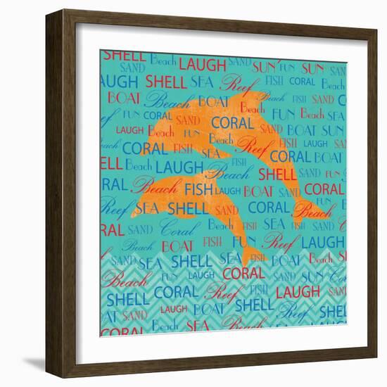 Splashing Dolphins-Piper Ballantyne-Framed Art Print