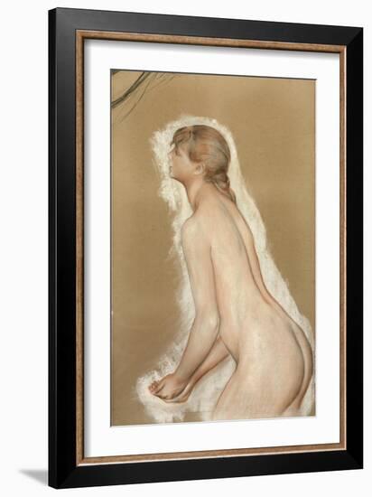 Splashing Figure (Study for the Large Bathers), 1884-85-Pierre-Auguste Renoir-Framed Giclee Print