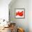 Splashing flow (R)-Hyunah Kim-Framed Art Print displayed on a wall