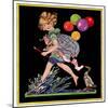 Splashing in Puddle - Child Life-Hazel Frazee-Mounted Giclee Print