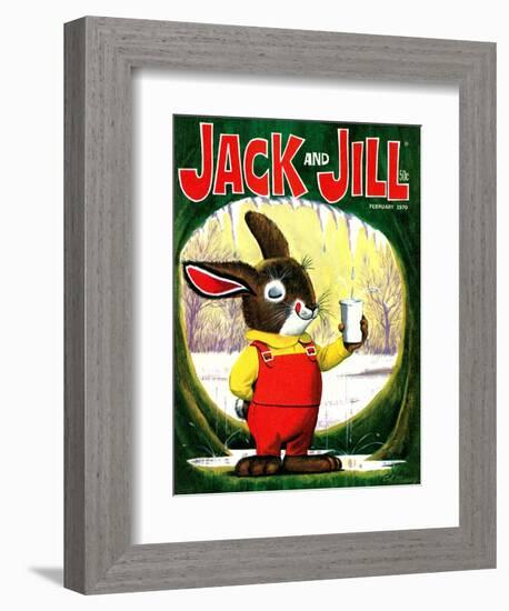 Splashing Into Spring - Jack and Jill, February 1970-Cal Massey-Framed Giclee Print