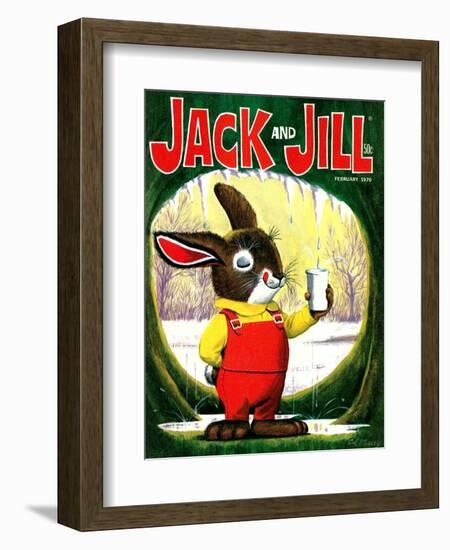 Splashing Into Spring - Jack and Jill, February 1970-Cal Massey-Framed Giclee Print