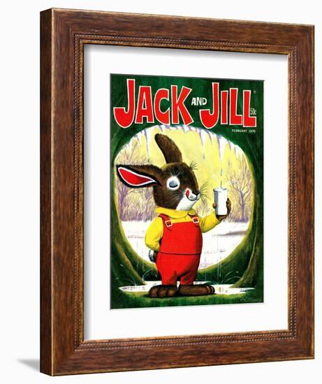 Splashing Into Spring - Jack and Jill, February 1970-Cal Massey-Framed Giclee Print