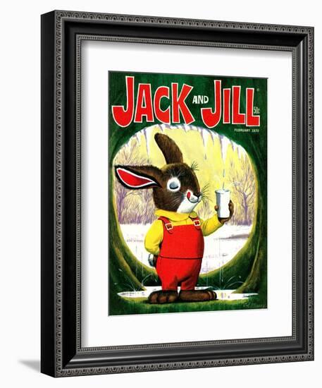 Splashing Into Spring - Jack and Jill, February 1970-Cal Massey-Framed Giclee Print