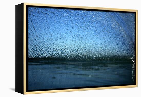 Splashing Wake from a Knee-Board-Rick Doyle-Framed Premier Image Canvas