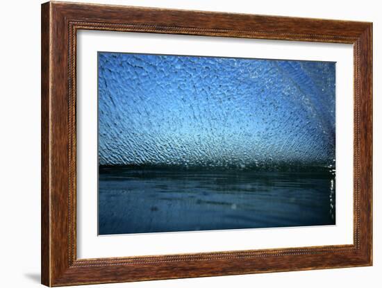 Splashing Wake from a Knee-Board-Rick Doyle-Framed Photographic Print