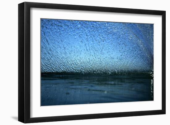 Splashing Wake from a Knee-Board-Rick Doyle-Framed Photographic Print