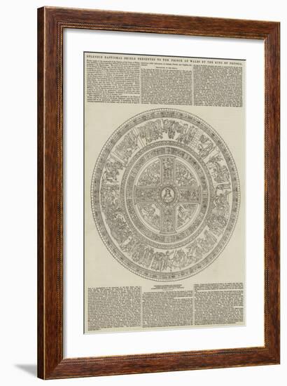 Splendid Baptismal Shield Presented to the Prince of Wales by the King of Prussia-null-Framed Giclee Print