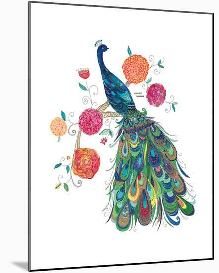 Splendid Peacock-Kim Anderson-Mounted Print