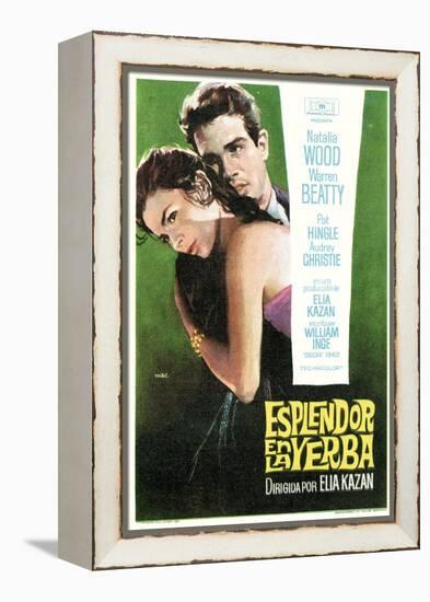 Splendor in the Grass, Spanish Movie Poster, 1961-null-Framed Stretched Canvas