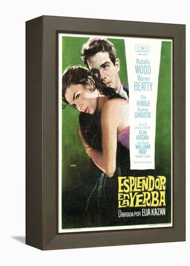 Splendor in the Grass, Spanish Movie Poster, 1961-null-Framed Stretched Canvas