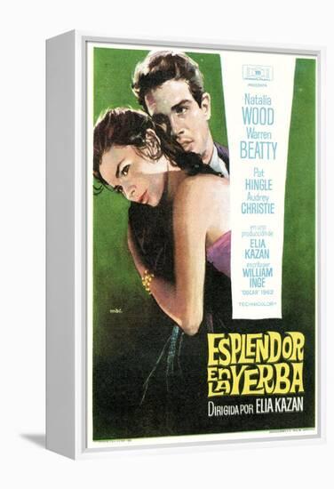 Splendor in the Grass, Spanish Movie Poster, 1961-null-Framed Stretched Canvas