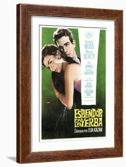 Splendor in the Grass, Spanish Movie Poster, 1961-null-Framed Premium Giclee Print