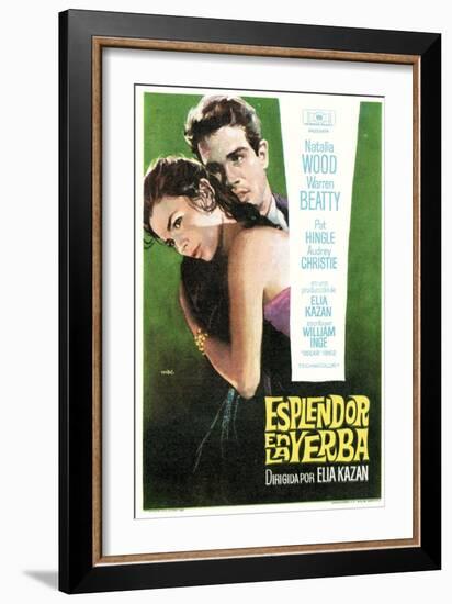 Splendor in the Grass, Spanish Movie Poster, 1961-null-Framed Premium Giclee Print
