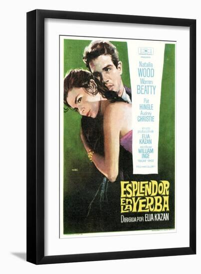 Splendor in the Grass, Spanish Movie Poster, 1961-null-Framed Premium Giclee Print