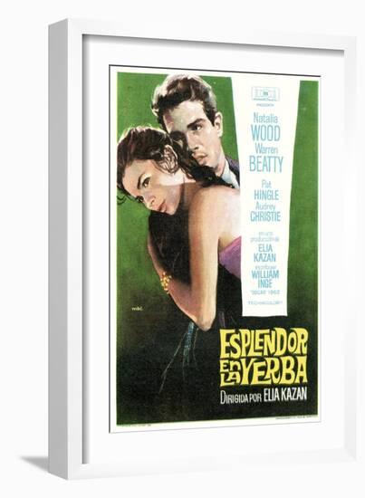 Splendor in the Grass, Spanish Movie Poster, 1961-null-Framed Premium Giclee Print