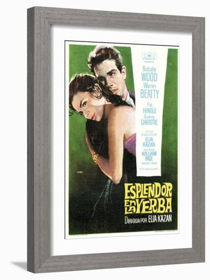 Splendor in the Grass, Spanish Movie Poster, 1961-null-Framed Art Print