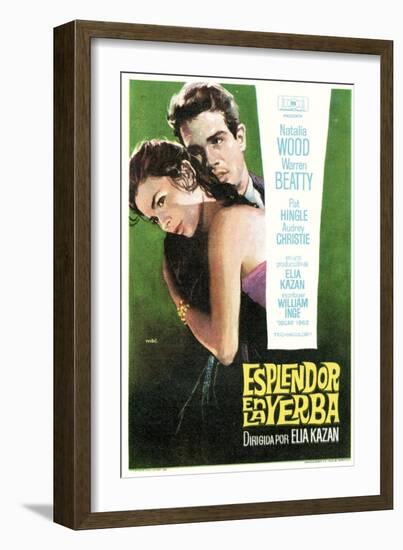 Splendor in the Grass, Spanish Movie Poster, 1961-null-Framed Art Print