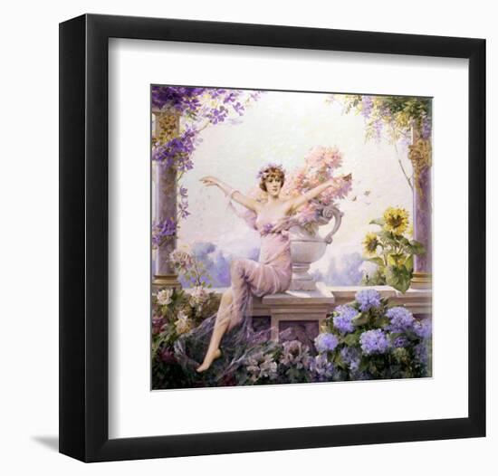 Splendor of Spring Flowers-Louise Abbema-Framed Art Print