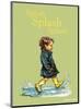 Splish Splash Splosh - Alfie Illustrated Print-Shirley Hughes-Mounted Art Print