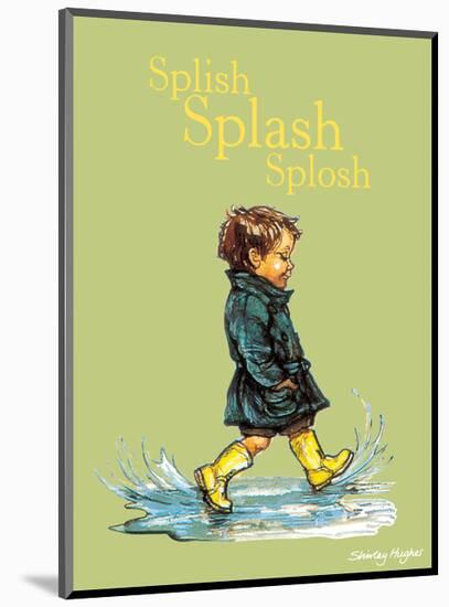 Splish Splash Splosh - Alfie Illustrated Print-Shirley Hughes-Mounted Art Print