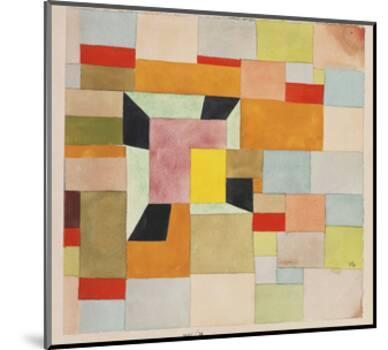 Split Coloured Rectangles-Paul Klee-Mounted Giclee Print