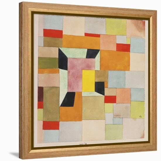 Split Coloured Rectangles-Paul Klee-Framed Premier Image Canvas