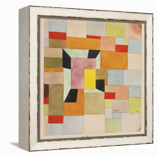 Split Coloured Rectangles-Paul Klee-Framed Premier Image Canvas