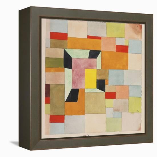 Split Coloured Rectangles-Paul Klee-Framed Premier Image Canvas