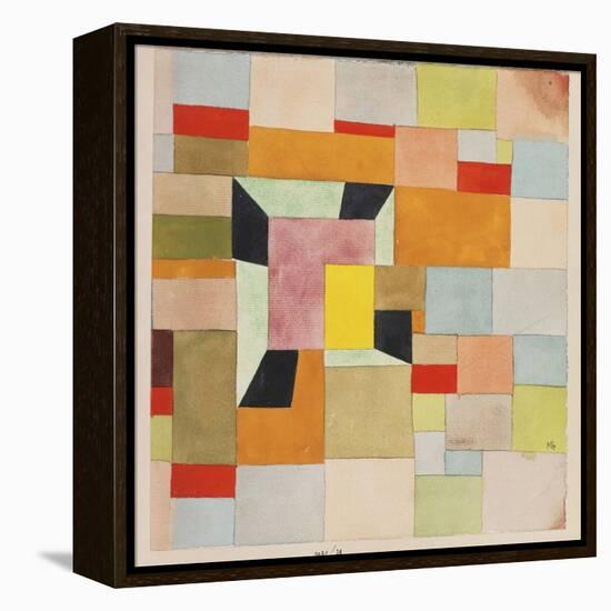 Split Coloured Rectangles-Paul Klee-Framed Premier Image Canvas