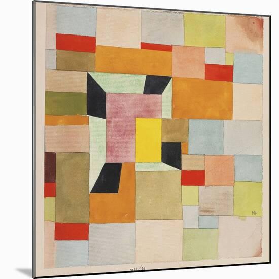 Split Coloured Rectangles-Paul Klee-Mounted Giclee Print