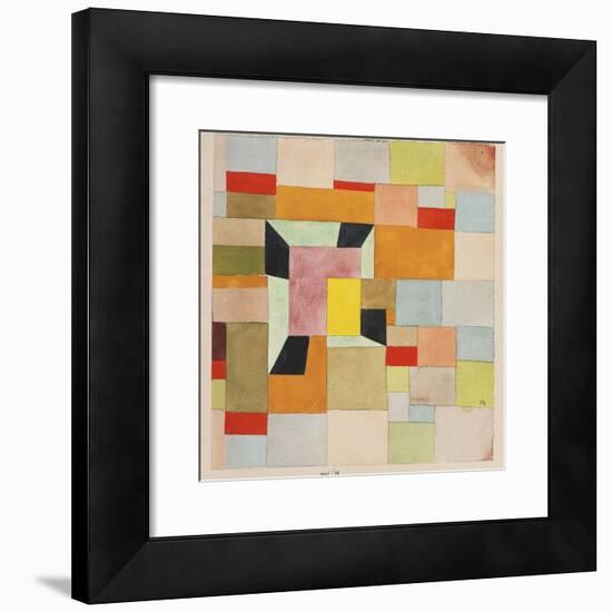 Split Coloured Rectangles-Paul Klee-Framed Giclee Print