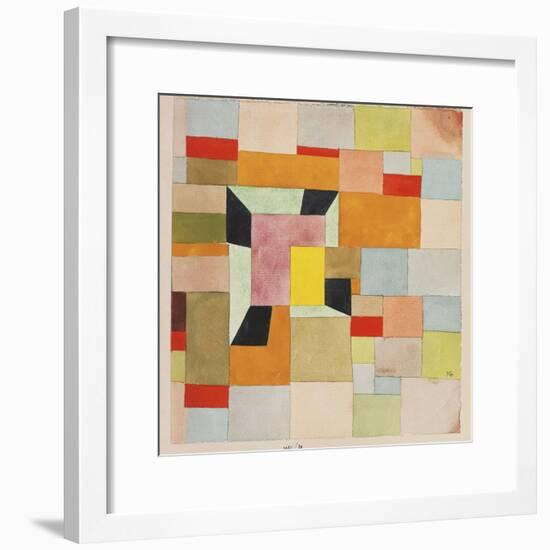 Split Coloured Rectangles-Paul Klee-Framed Giclee Print