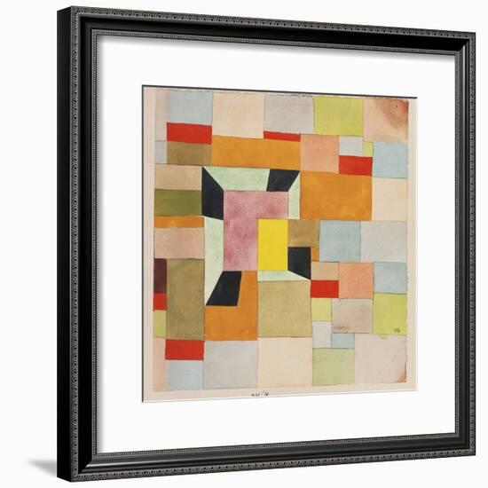 Split Coloured Rectangles-Paul Klee-Framed Giclee Print