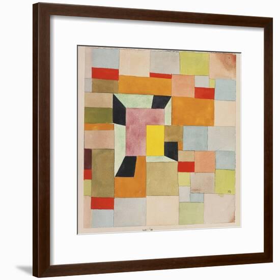 Split Coloured Rectangles-Paul Klee-Framed Giclee Print