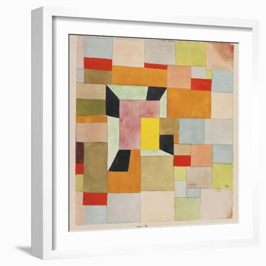 Split Coloured Rectangles-Paul Klee-Framed Giclee Print