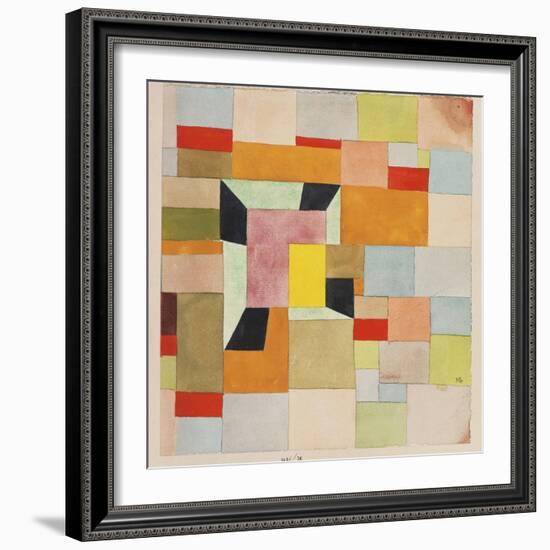 Split Coloured Rectangles-Paul Klee-Framed Giclee Print