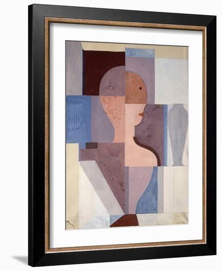 Split Half Figure to the Right, 1923-Oskar Schlemmer-Framed Giclee Print