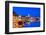 Split Harbour with Cathedral of Saint Domnius at dusk, Split, Dalmatian Coast, Croatia-Neil Farrin-Framed Photographic Print