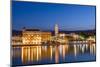 Split Harbour with Cathedral of Saint Domnius, Split, Dalmatian Coast, Croatia-Neil Farrin-Mounted Photographic Print