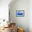 Split-level of a Sperm whale swimming close to the surface-Franco Banfi-Framed Photographic Print displayed on a wall