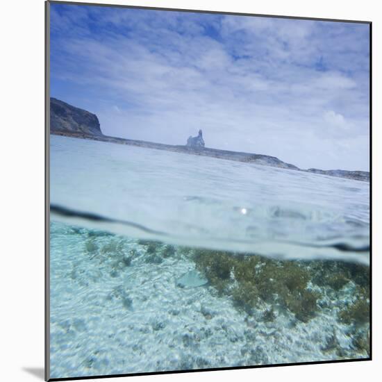 Split Level View at the Shoreline of Praia Da Atalaia Beach on Fernando De Noronha-Alex Saberi-Mounted Photographic Print