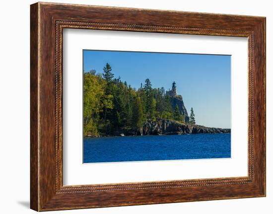 Split Rock Lighthouse, Autumn-Steven Gaertner-Framed Photographic Print