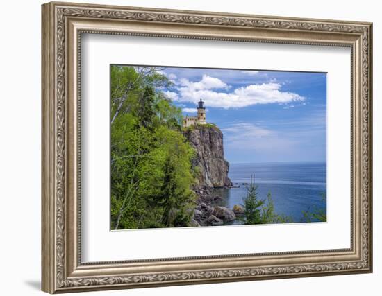 Split Rock Lighthouse, Lake Superior-Steven Gaertner-Framed Photographic Print