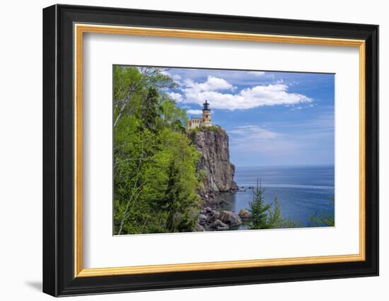 Split Rock Lighthouse, Lake Superior-Steven Gaertner-Framed Photographic Print