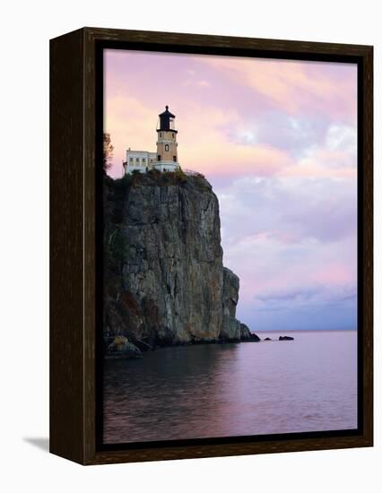 Split Rock Lighthouse on Lake Superior-Joseph Sohm-Framed Premier Image Canvas